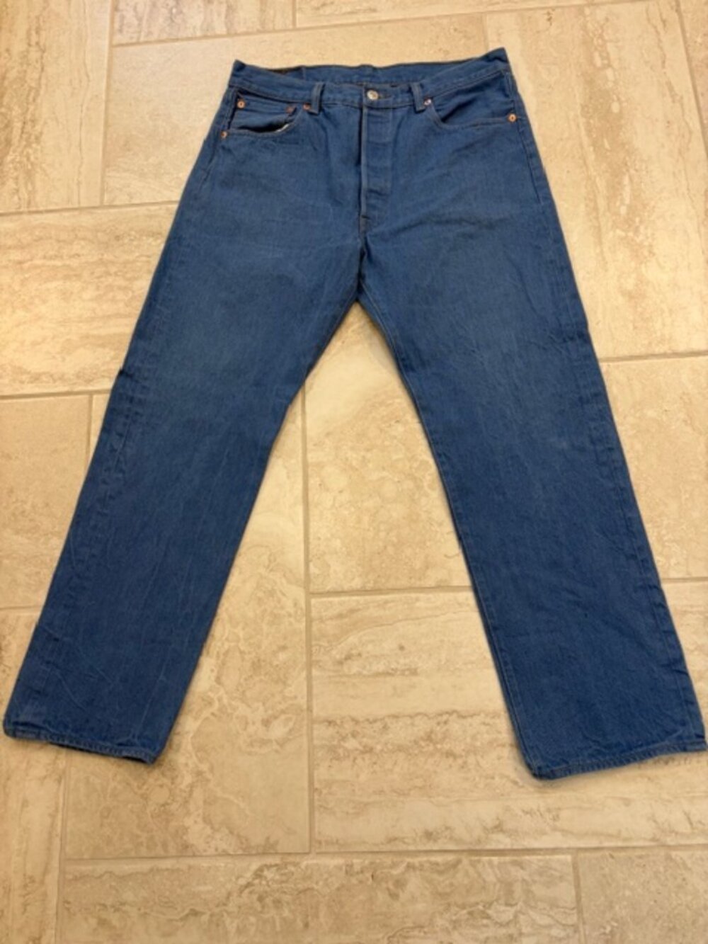 Vintage Levis 501 XX 36x32 Jeans Button Fly Made in Mexico Blank Red Tag